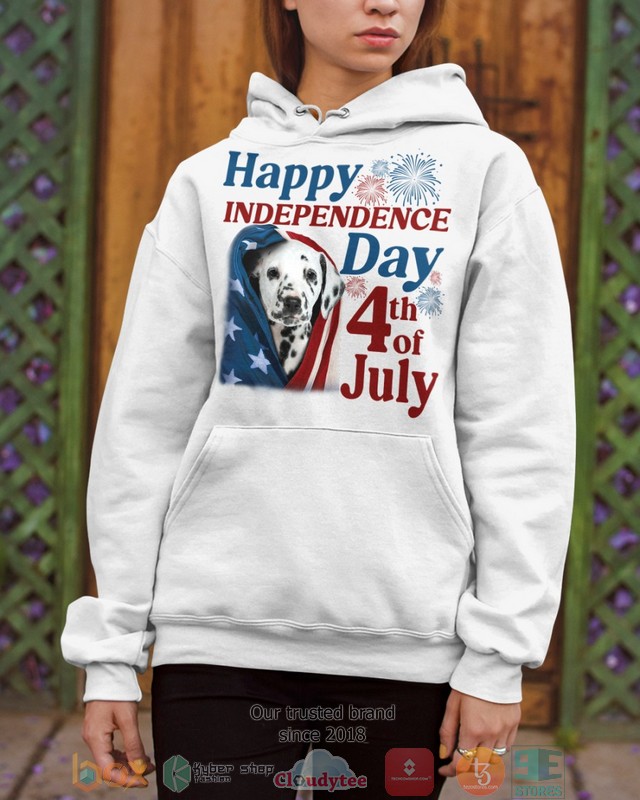 Dalmatian Happy Independence Day 4th Of July Shirt, Hoodie word3