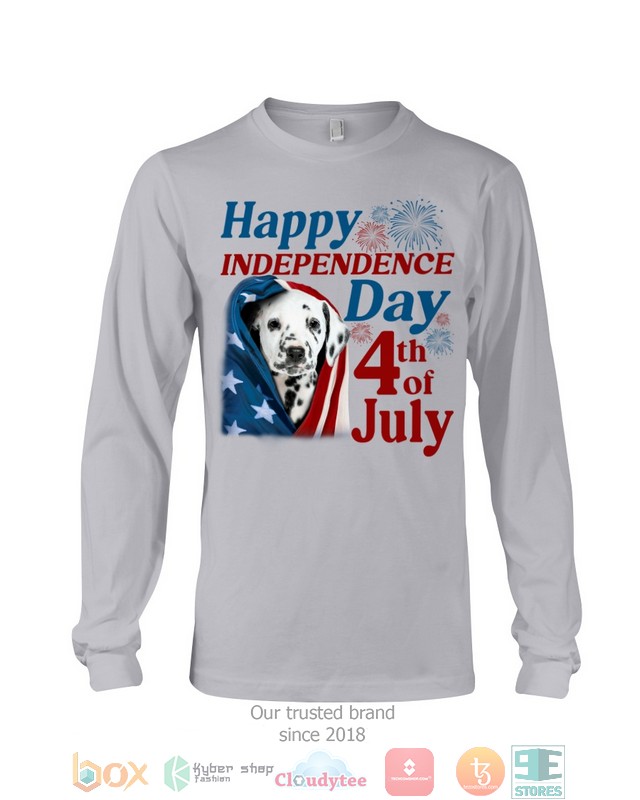 Dalmatian Happy Independence Day 4th Of July Shirt, Hoodie word3