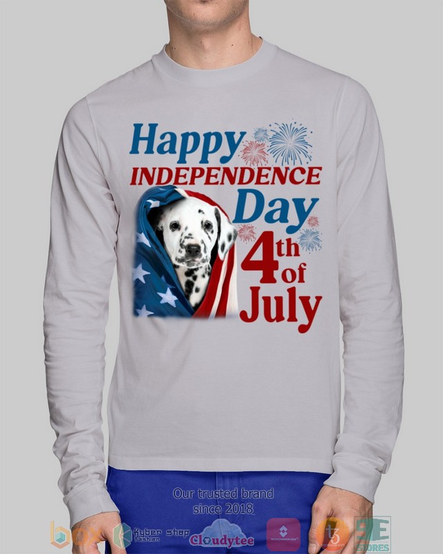 Dalmatian Happy Independence Day 4th Of July Shirt, Hoodie word3