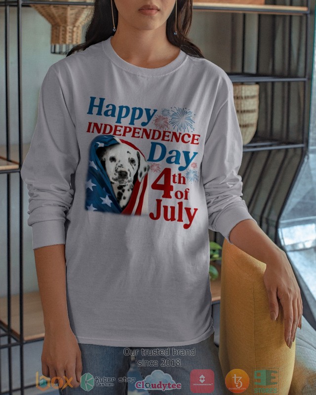 Dalmatian Happy Independence Day 4th Of July Shirt, Hoodie word3