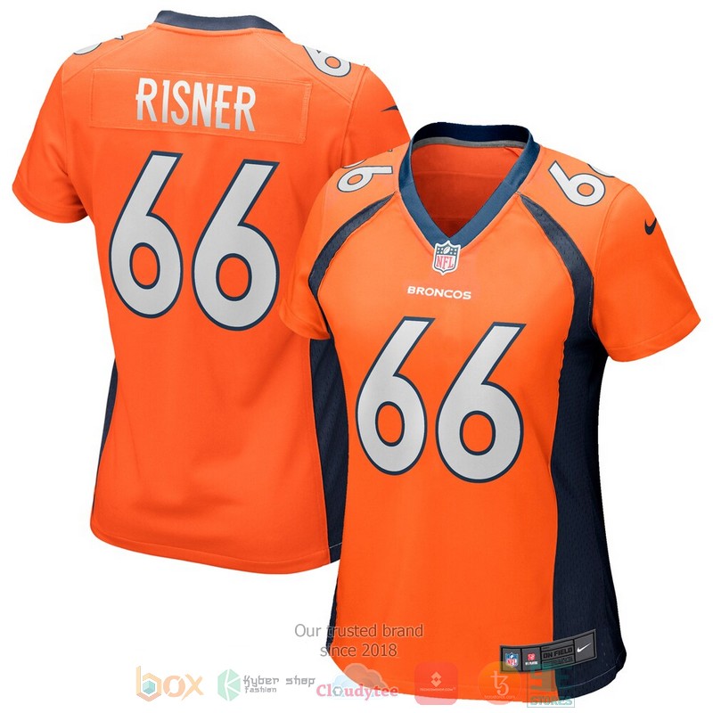 NEW Dalton Risner Orange Denver Broncos Football Jersey