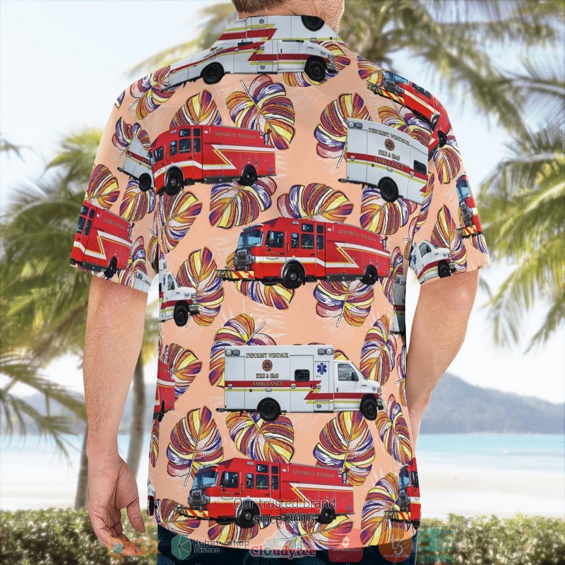 DeForest Windsor Fire & EMS De Forest Wisconsin Aloha Shirt word3