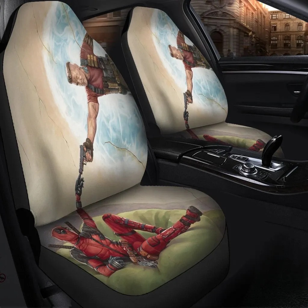Deadpool Cable Funny Limited Car Seat Covers