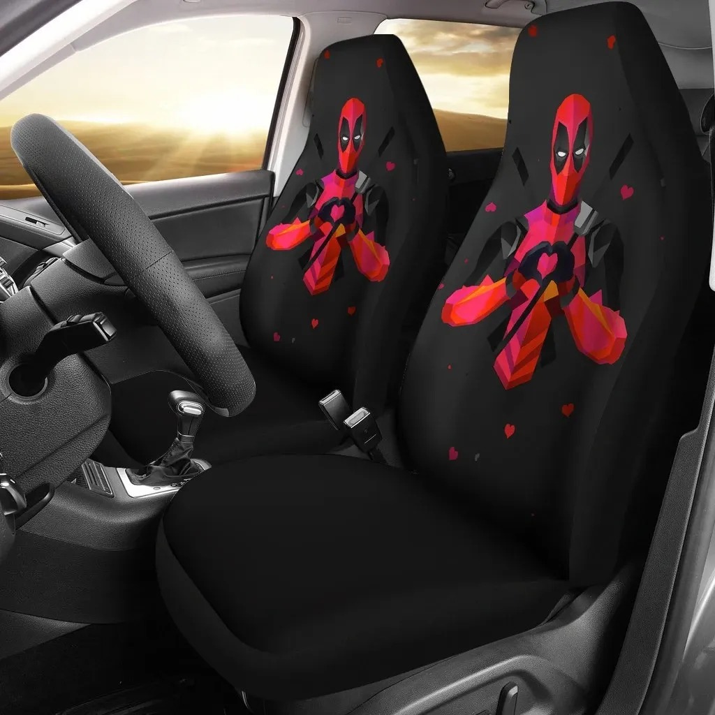 Deadpool Xmen Black Limited Car Seat Covers word1