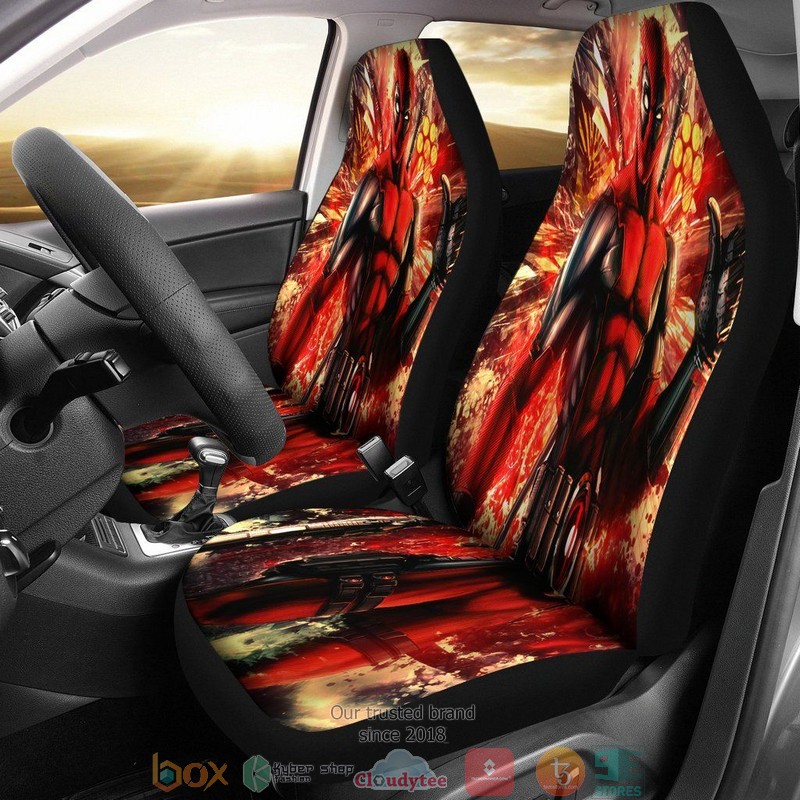 Deadpool Xmen Limited Car Seat Covers
