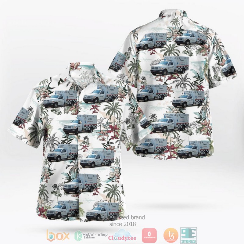 NEW Decatur EMS Ambulance Dodge Ram 3500 Aloha Shirt 9 NEW Decatur EMS Ambulance Dodge Ram 3500 Aloha Shirt word3