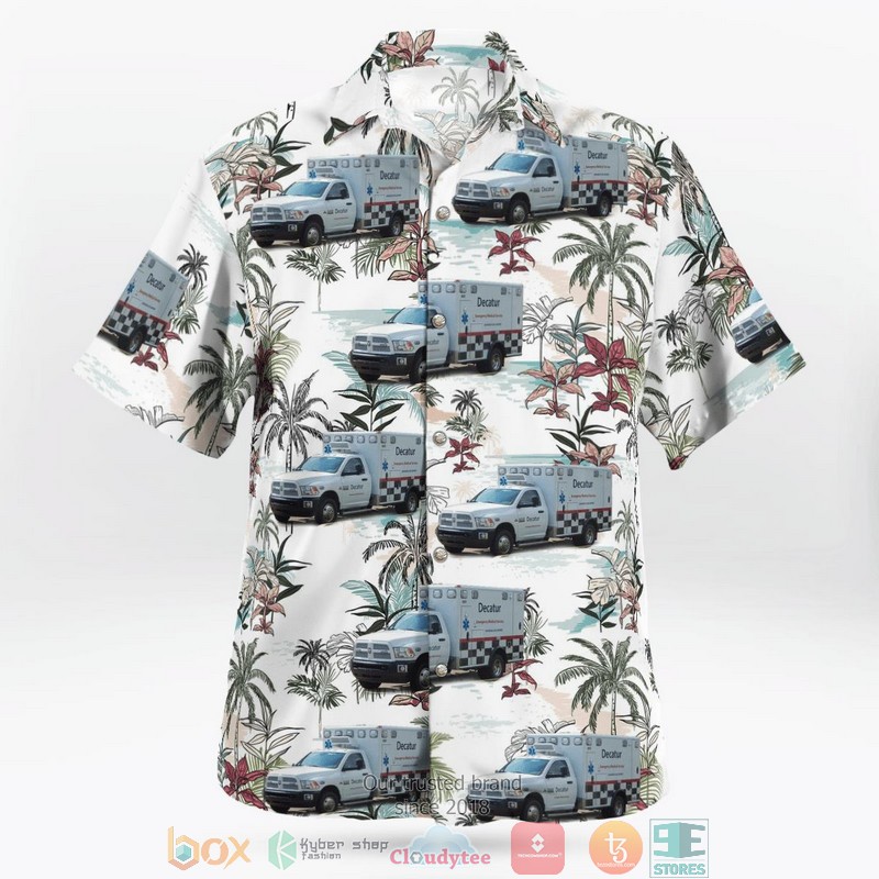 NEW Decatur EMS Ambulance Dodge Ram 3500 Aloha Shirt 2 NEW Decatur EMS Ambulance Dodge Ram 3500 Aloha Shirt word3