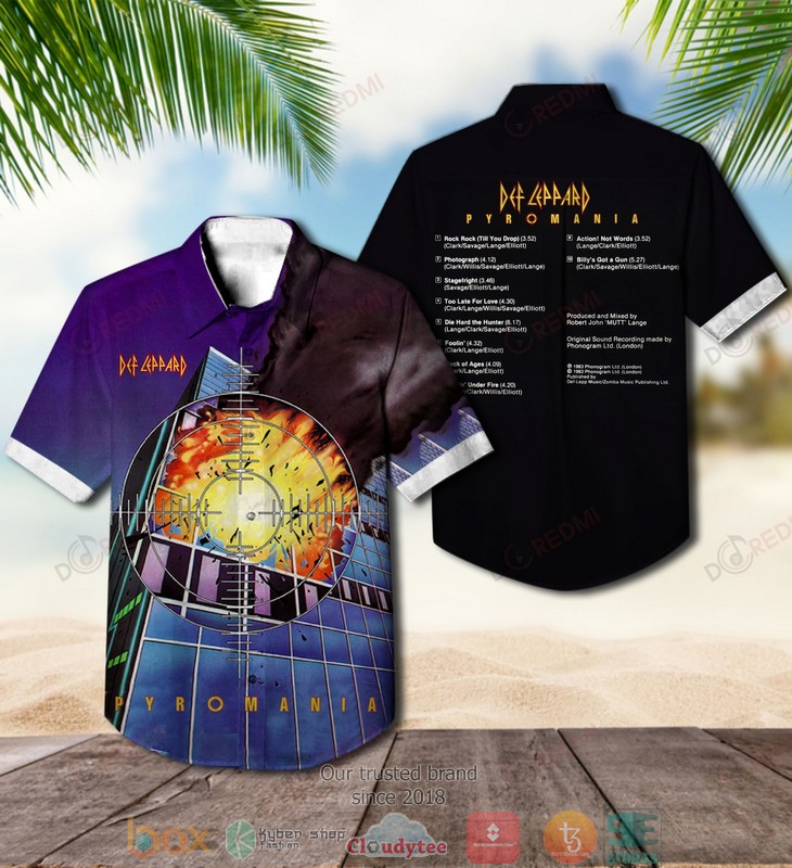 Def Leppard Pyromania Short Sleeve Hawaiian Shirt 2 Def Leppard Pyromania Short Sleeve Hawaiian Shirt word2