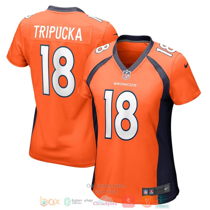 NEW Denver Broncos 18 Frank Tripucka Football Jersey word1