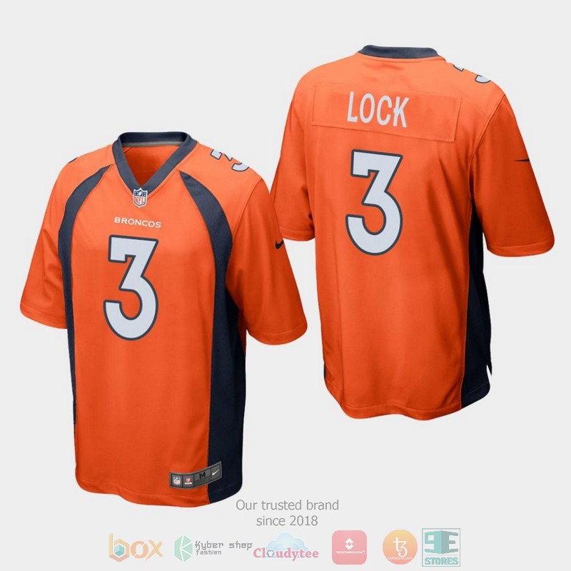 NEW Denver Broncos 3 Drew Lock 2019 Draft Orange Football Jersey 2 NEW Denver Broncos 3 Drew Lock 2019 Draft Orange Football Jersey word2