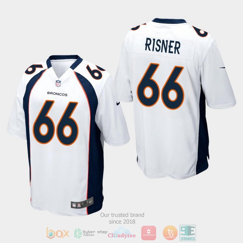NEW Denver Broncos 66 Dalton Risner 2019 Draft White Football Jersey 2