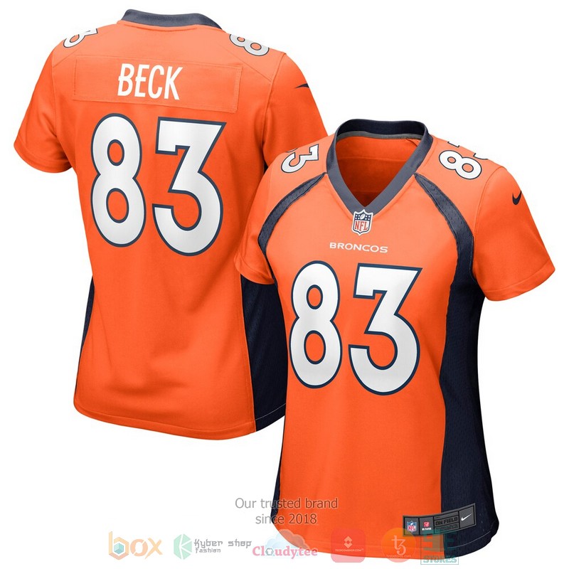NEW Denver Broncos Andrew Beck Orange Football Jersey 5