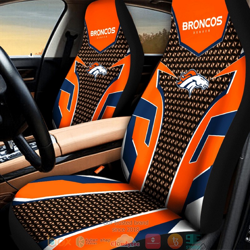 Denver Broncos Brown Orange Limited Car Seat Covers