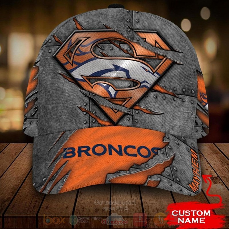 BEST Denver Broncos NFL Team Superman Custom Name 3D Cap 8 BEST Denver Broncos NFL Team Superman Custom Name 3D Cap word1