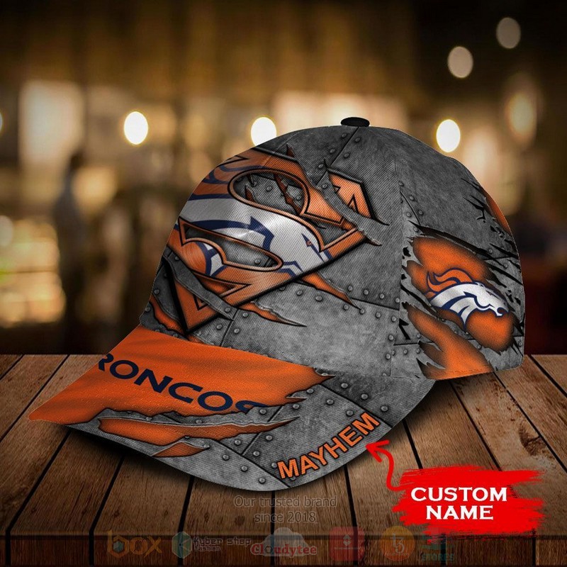BEST Denver Broncos NFL Team Superman Custom Name 3D Cap 3 BEST Denver Broncos NFL Team Superman Custom Name 3D Cap word1