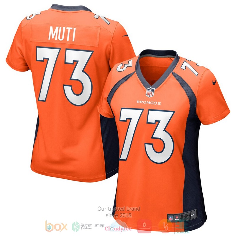 NEW Denver Broncos Netane Muti Orange Football Jersey 1