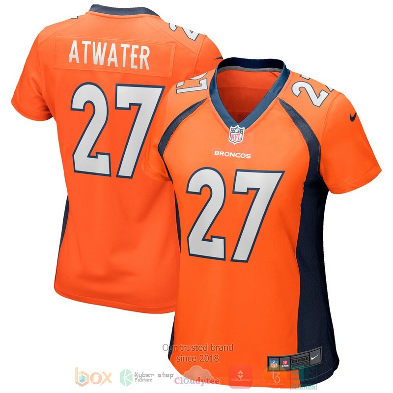 NEW Denver Broncos Steve Atwater Orange Game Retired Player Football Jersey word2