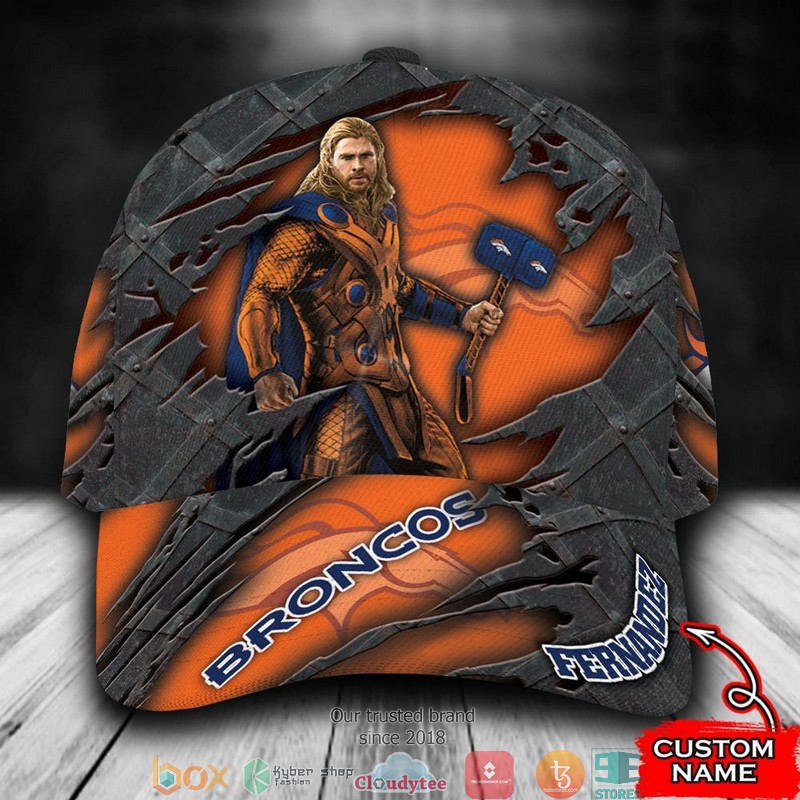 Denver Broncos Thor NFL Custom Name Cap