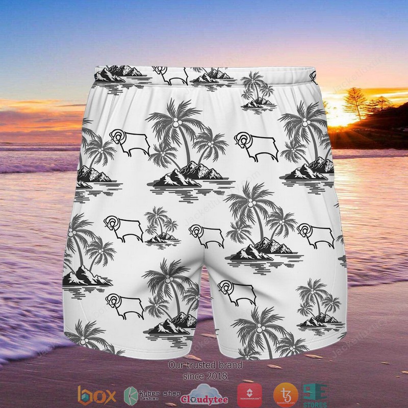 Derby County Hawaiian Shirt, Beach Short 2 Derby County Hawaiian Shirt, Beach Short word1