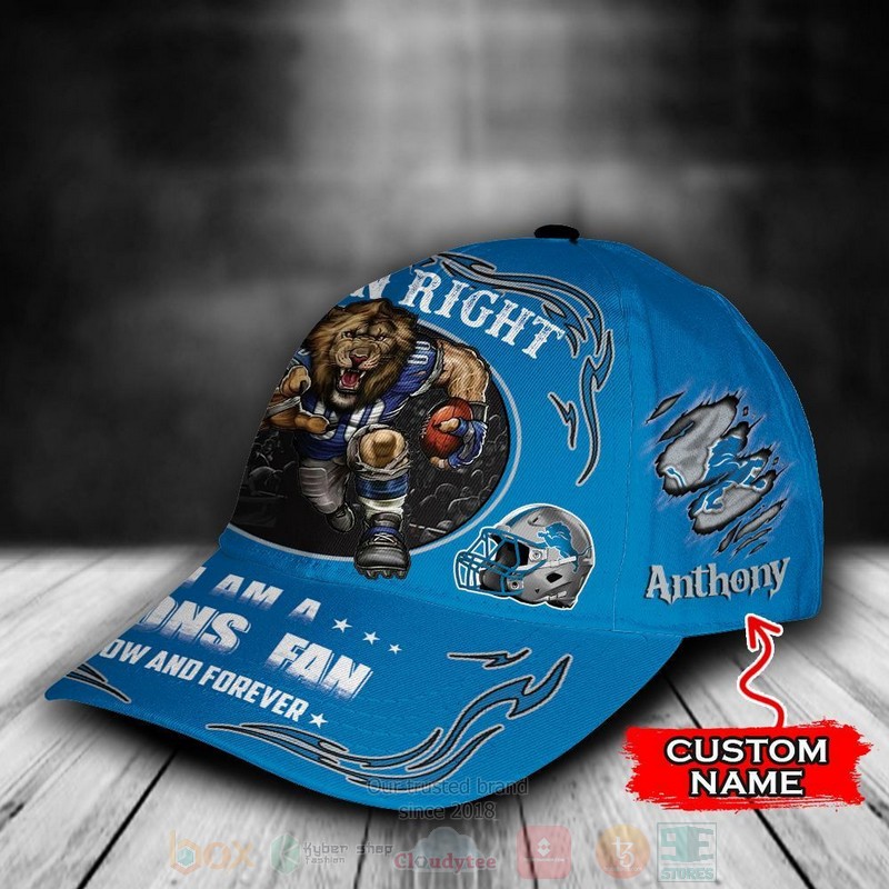 BEST Detroit Lions Mascot NFL Team Custom Name 3D Cap 2 BEST Detroit Lions Mascot NFL Team Custom Name 3D Cap word3