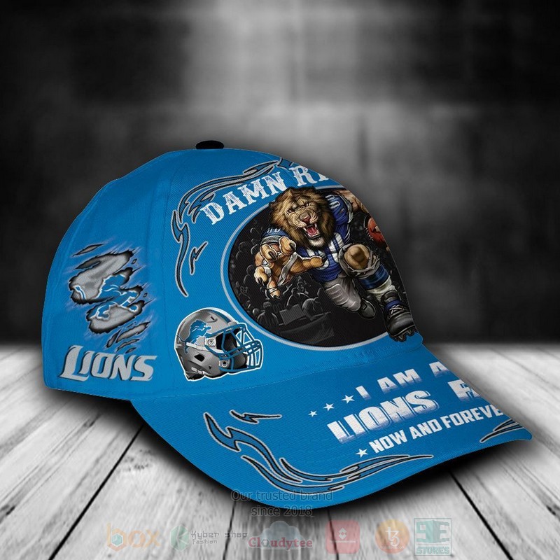 BEST Detroit Lions Mascot NFL Team Custom Name 3D Cap 3 BEST Detroit Lions Mascot NFL Team Custom Name 3D Cap word3
