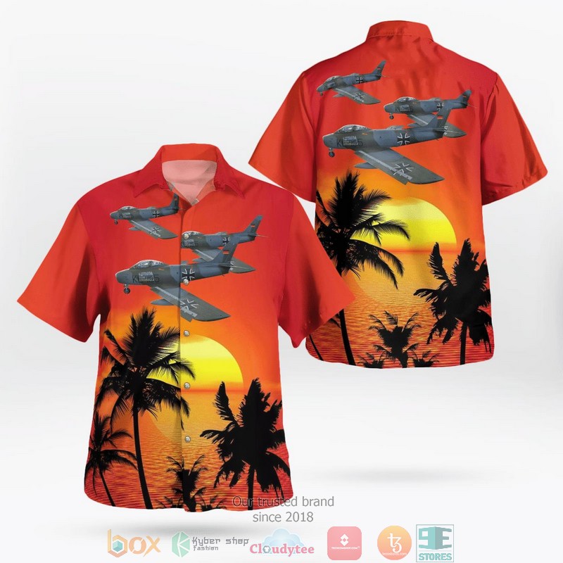 Deutsches Museum Flugwerft Schleissheim Canadair CL-13B Sabre Mk6 Hawaiian Shirt word1
