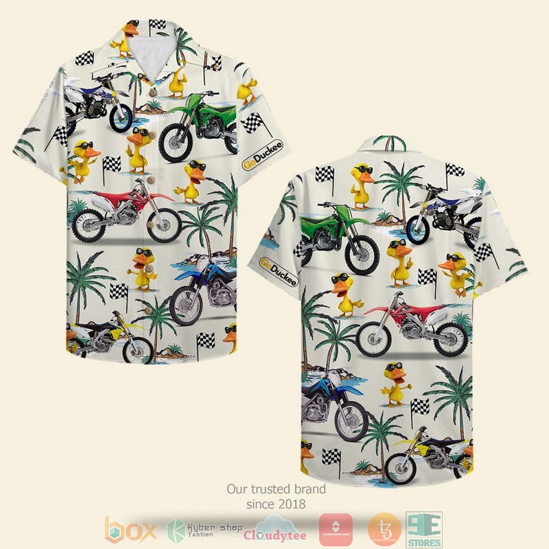 HOT Dirt Bike And Duck Pattern Hawaii Shirt 2 HOT Dirt Bike And Duck Pattern Hawaii Shirt word1