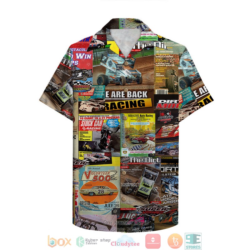 HOT Dirt Track Racing Magazine Hawaii Shirt word2