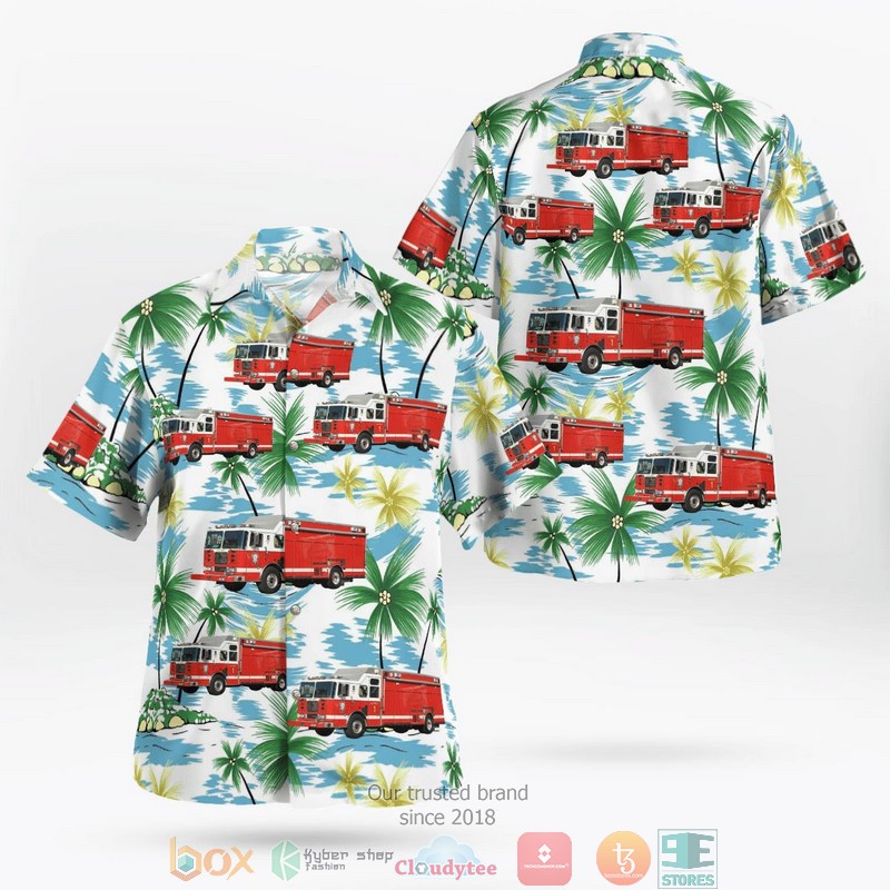 District of Columbia Fire and EMS Hazmat Hawaii 3D Shirt 9 District of Columbia Fire and EMS Hazmat Hawaii 3D Shirt word2