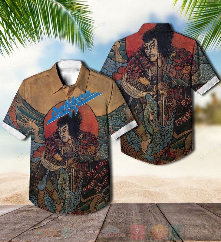 BEST Dokken Back Beast from the East Album Aloha Hawaiian Shirt