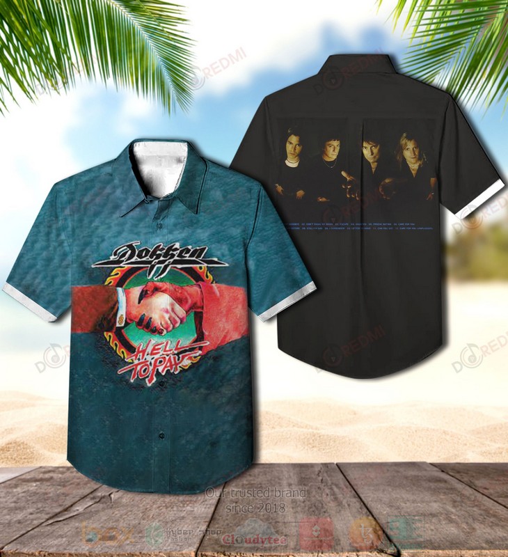BEST Dokken Hell To Pay Album Aloha Hawaiian Shirt