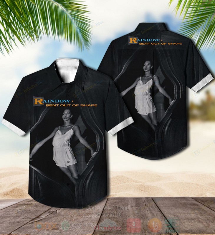 BEST Dokken Rainbow Bent Out of Shape Album Aloha Hawaiian Shirt