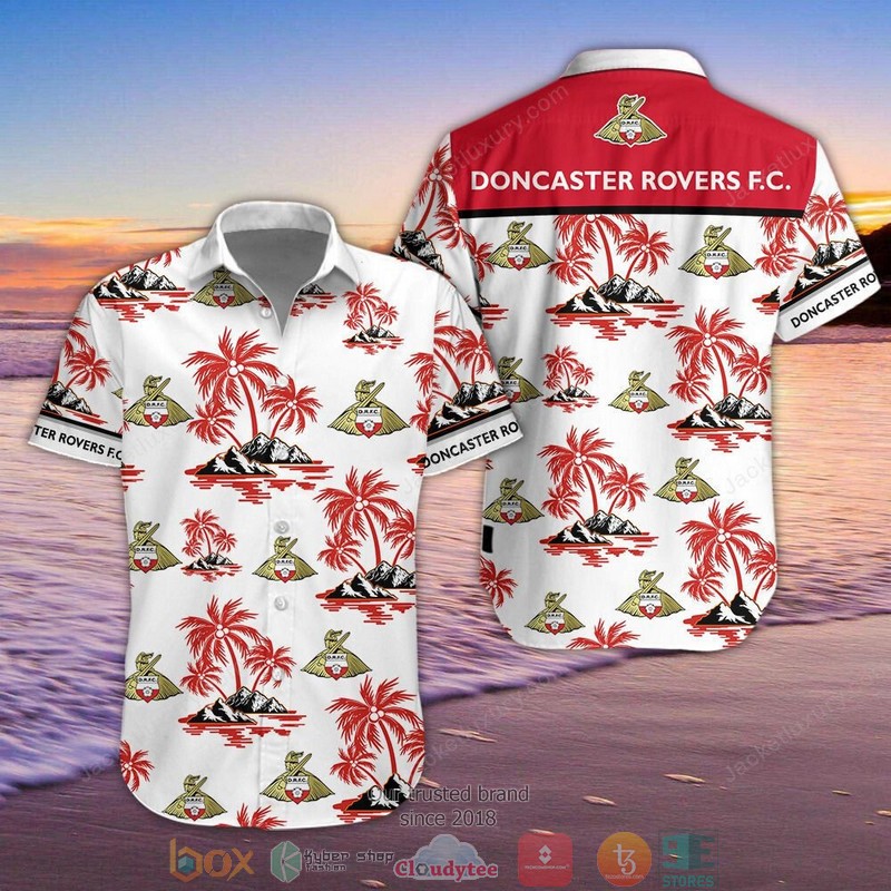 Doncaster Rovers Hawaiian shirt, short 1 Doncaster Rovers Hawaiian shirt, short word1