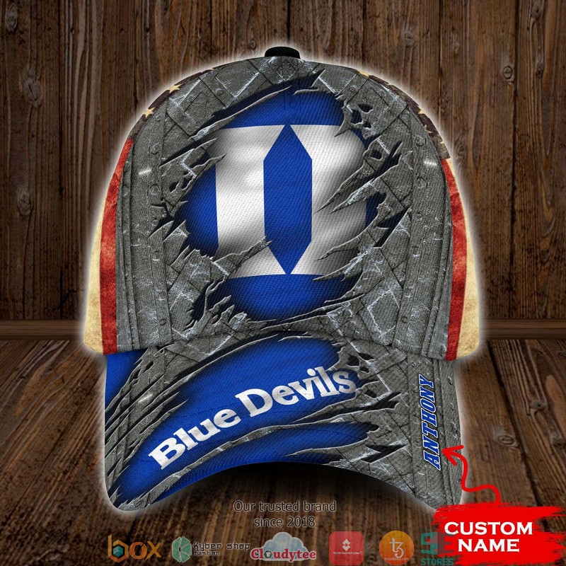 Duke Blue Devils NCAA1 Custom Name Cap word1