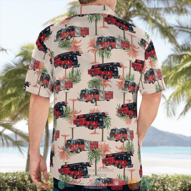 NEW Durham Region Ontario Canada Whitby Fire and Emergency Services Aloha Shirt word3