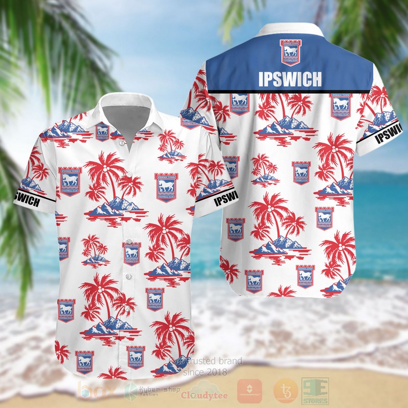BEST EPL Ipswich Town FC Aloha Hawaiian Shirt word1