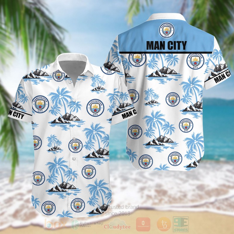 BEST EPL Man City FC Aloha Hawaiian Shirt word3