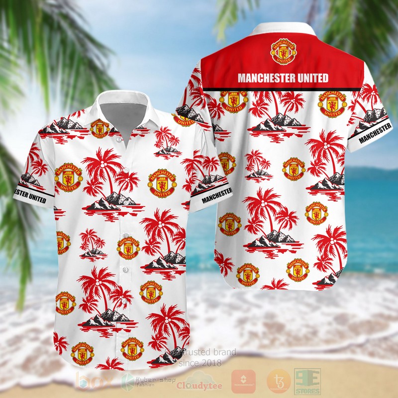 BEST EPL Manchester United FC Aloha Hawaiian Shirt word2