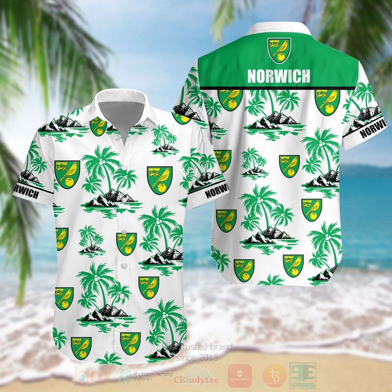 BEST EPL Norwich City FC Aloha Hawaiian Shirt word1