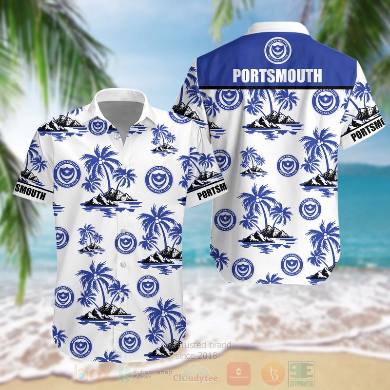 BEST EPL Portsmouth FC Aloha Hawaiian Shirt 3 BEST EPL Portsmouth FC Aloha Hawaiian Shirt word2