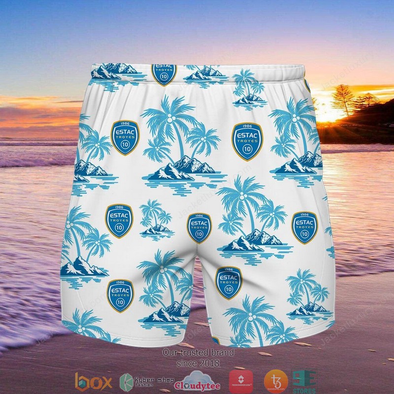 ESTAC Troyes Hawaiian Shirt, Beach Short 2 ESTAC Troyes Hawaiian Shirt, Beach Short word1