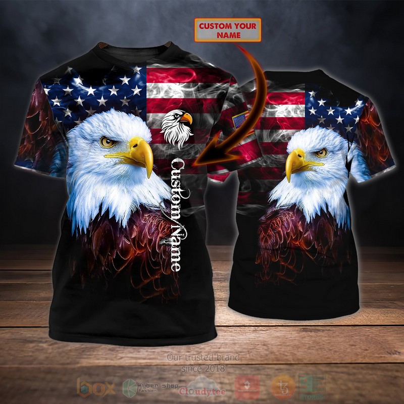 BEST Eagle America Custom Name 3D Printing T-Shirt 1 BEST Eagle America Custom Name 3D Printing T-Shirt word1