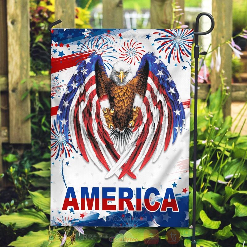 BEST Eagle America US Independence Day All Over Print Flag