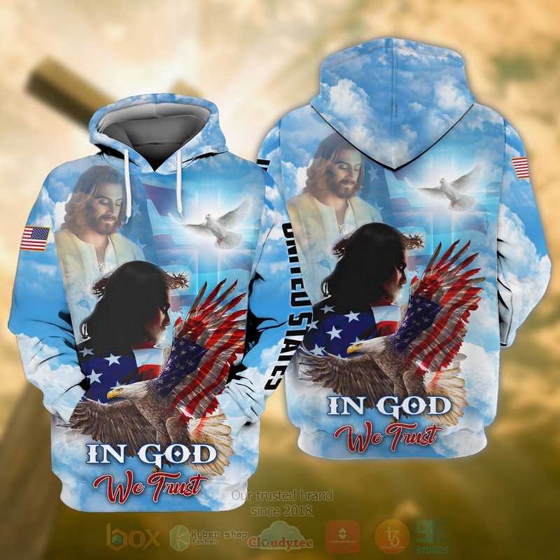 BEST Eagle American In God We Trust 3D Printing Shirt, Hoodie word1