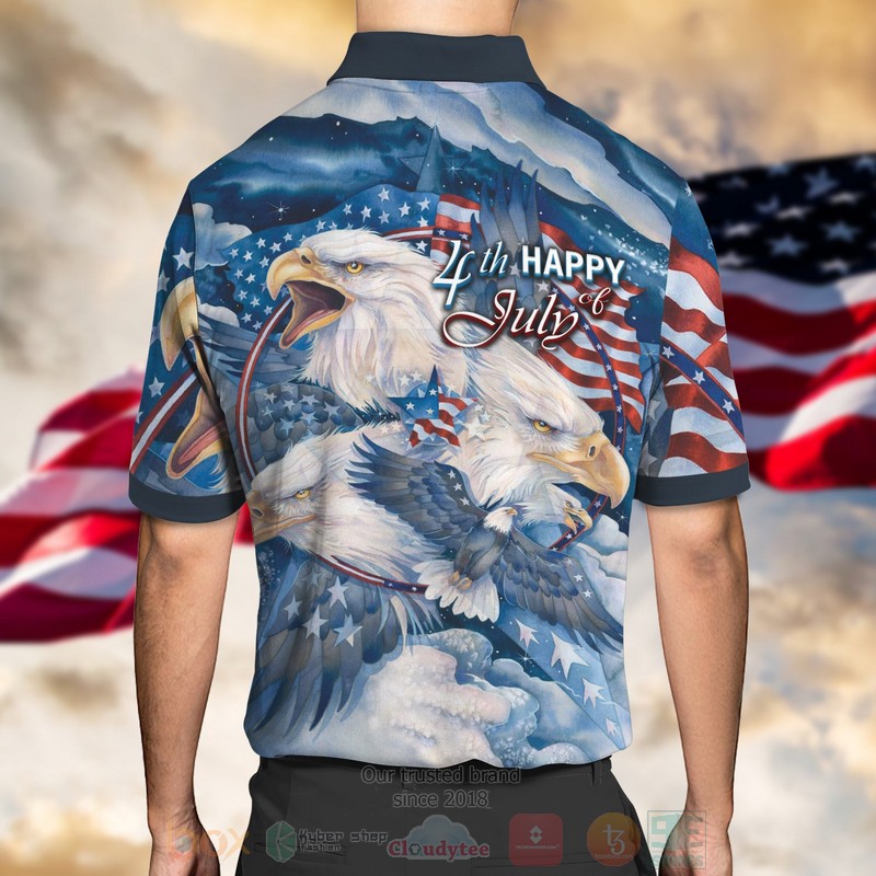 BEST Eagle Happy 4th of July Premium 3D Polo Shirt 2 BEST Eagle Happy 4th of July Premium 3D Polo Shirt word3