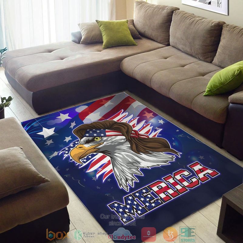 Eagle Merica America Independence day Rug 4 Eagle Merica America Independence day Rug word3