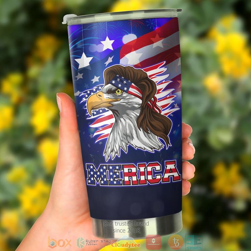 Eagle Merica America Independence day Tumbler 3 Eagle Merica America Independence day Tumbler word1
