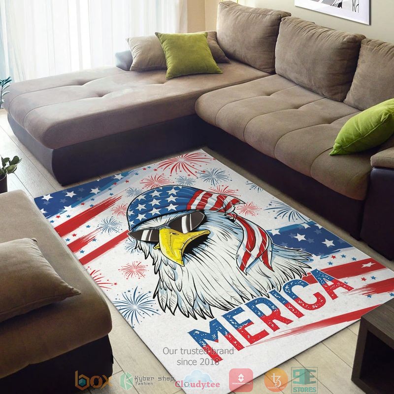 Eagle Merica US Flag America Independence day Rug