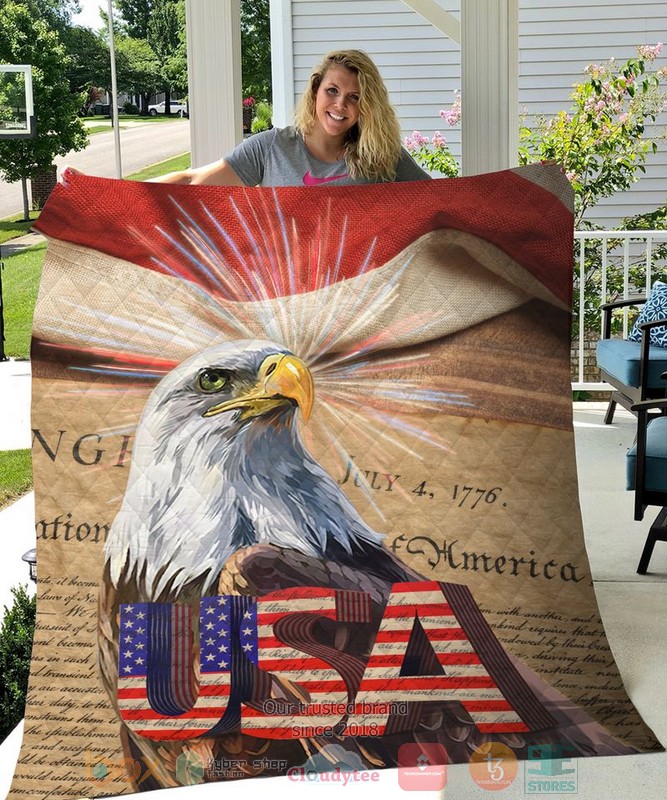 HOT Eagle USA Independence Day Blanket Quilt 2 HOT Eagle USA Independence Day Blanket Quilt word3