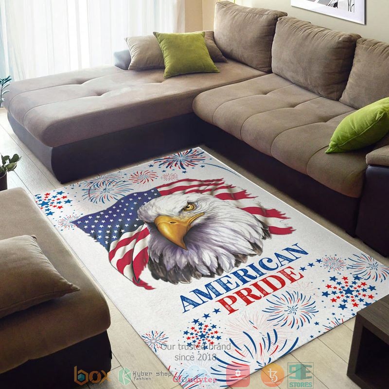 Eagle US Flag American Pride America Independence day Rug